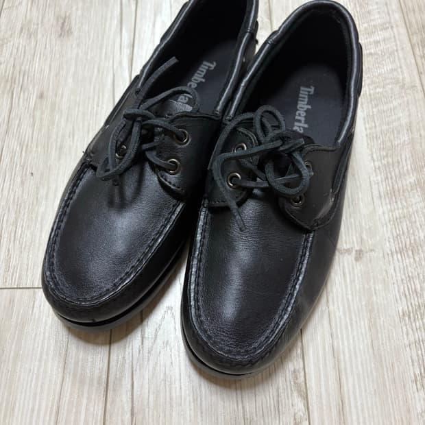 팀버랜드 보트슈즈 레더 블랙 265