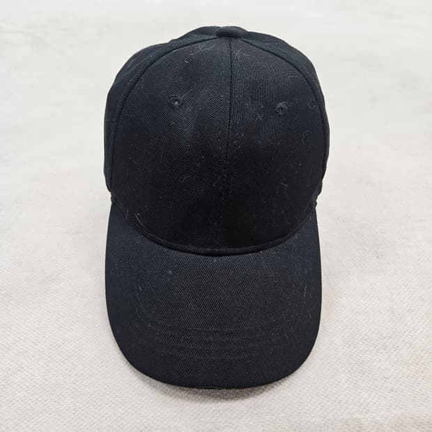 F 빈티지 블랙 볼캡 0709Y2