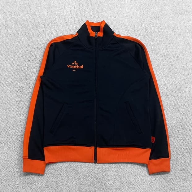 나이키 네덜란드 트랙탑 져지 블랙