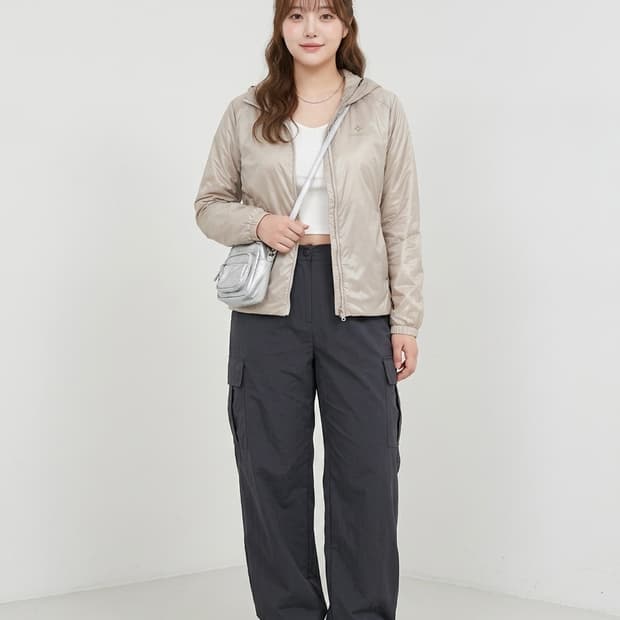 네파 이젠벅(NEPA ISENBERG) 여성 경량 후드 다운 자켓