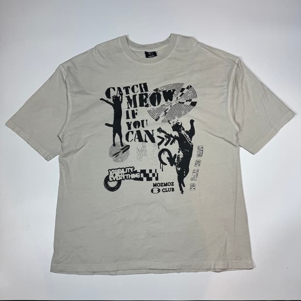 모즈모즈 클럽 그래픽 반팔 티셔츠