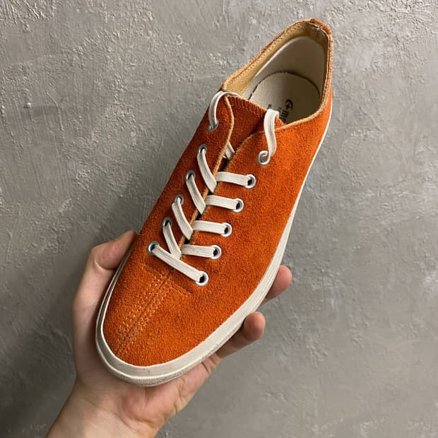 [240] Moonstar 문스타 Minima 오렌지 스웨이드 스니커즈