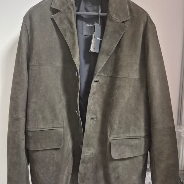 마시모두띠 누벅 레더 블레이저 