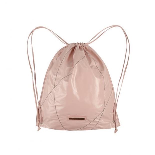 마땡킴 핑크 글로시 스트링 백팩