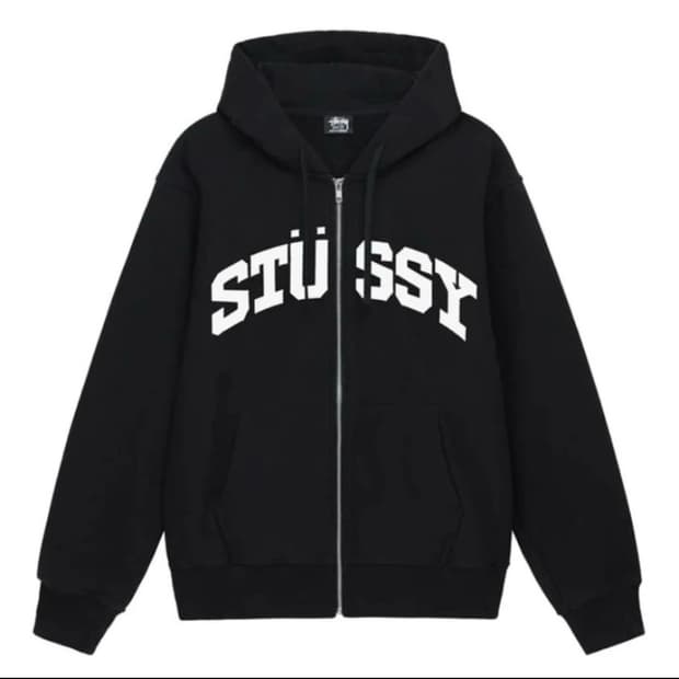 스투시 블록 스포츠 후드집업s