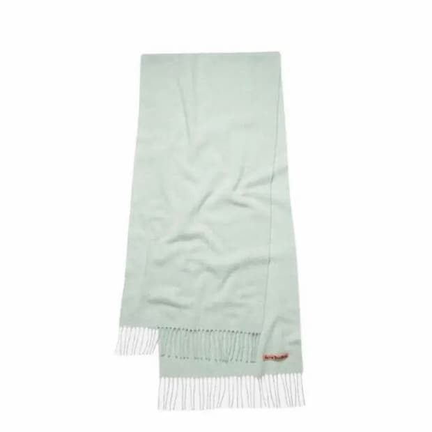 아크네 스튜디오 캐나다 내로우 뉴 울 스카프 민트 그린 멜란지