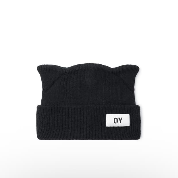 OY EAR LOGO BEANIE  오와이 고양이 비니