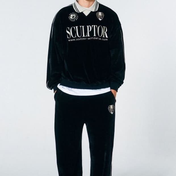 스컬프터 블록코어 벨루어 축구져지 맨투맨 XL 사이즈 