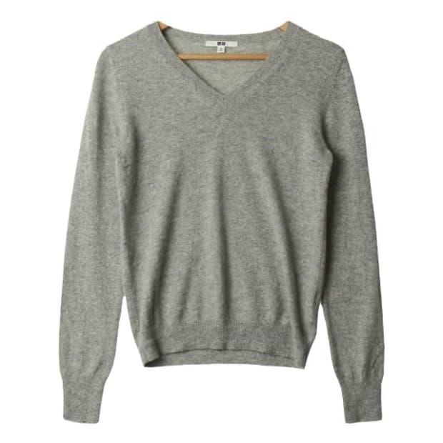 유니클로 브이넥 니트 M