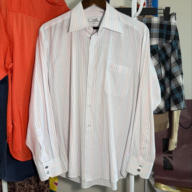[HERMES] Stripe Long Sleeve Shirt (새상품급)