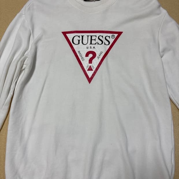 게스 로고 맨투맨