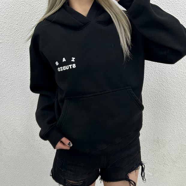 아이앱 스튜디오 백로고 후드 S