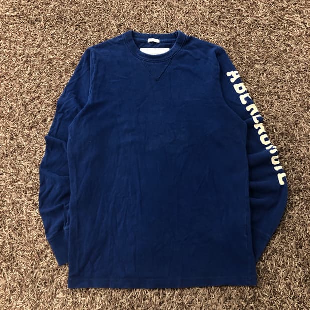 아베크롬비 레터링 로고 롱슬리브 긴팔티