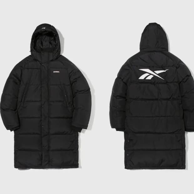 리복 x 커버낫  다운 롱패딩