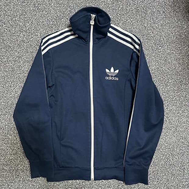 (90) 아디다스 네이비 삼선 유로파 져지 트랙탑