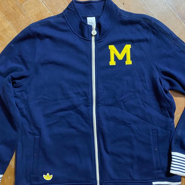 아디다스 미시간 트랙탑 2XL 네이비