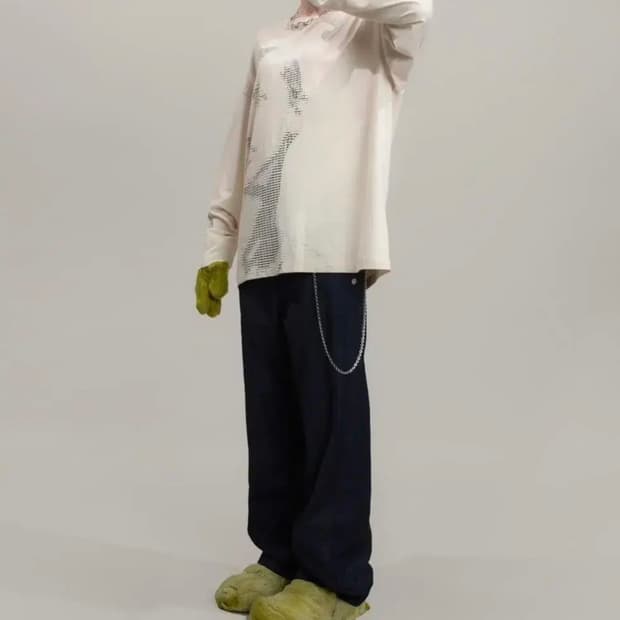 애드오프 FRAGMENT PANTS D.NAVY 