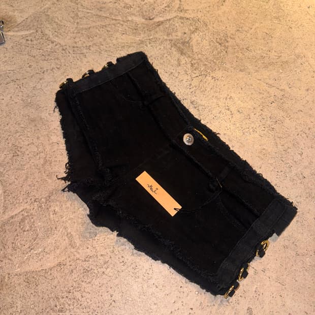 사이드 오링 갸루 핫팬츠