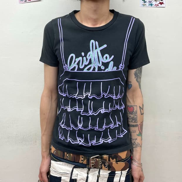 Purple lace apron T-shirt