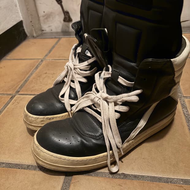 릭오웬스 지오바스켓 15시즌 검흰 40