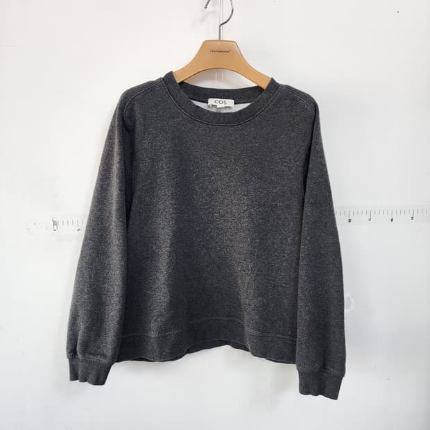 COS 코스 그레이 맨투맨 티셔츠