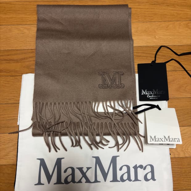 막스마라 웨스달리아 캐시미어 스카프 베이지