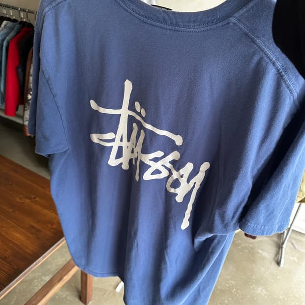 00s STUSSY 스투시 빅로고 반팔 티셔츠