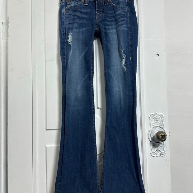 트루릴리전 부츠컷 데님 팬츠