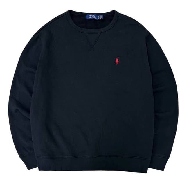 폴로 맨투맨 블랙 (XL~2XL)