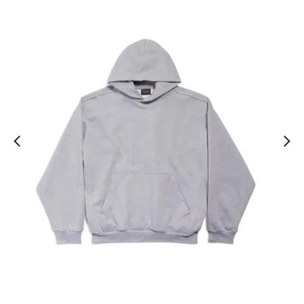 (지디 착 s사이즈)발렌시아가 패치 가드 로브 후드 미디움 핏 그레이