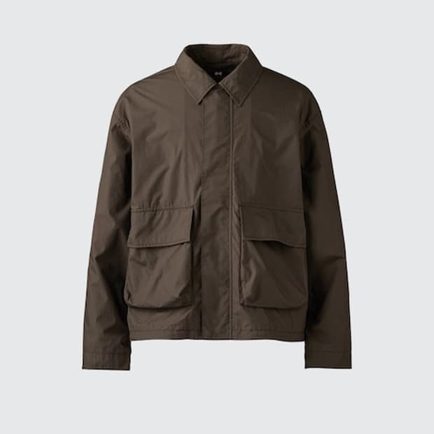 유니클로 C 쇼트 블루종 브라운 XXL 475403