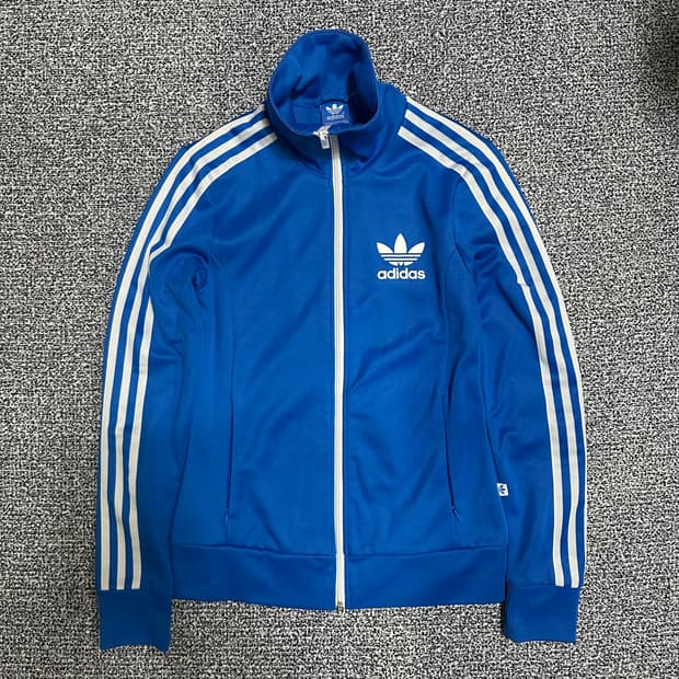 (85) 아디다스 져지 트랙탑 블루