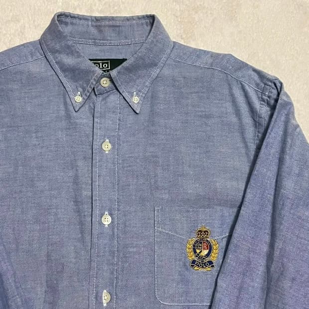 폴로 랄프로렌 클래식 옥스포드 블루 셔츠