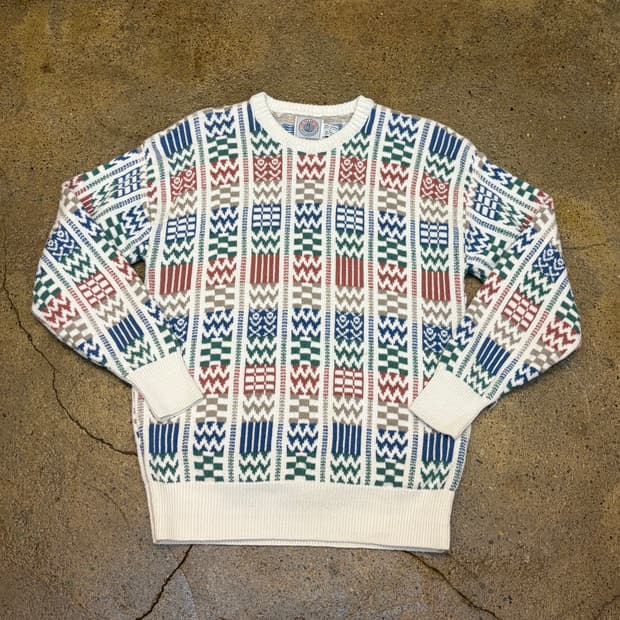 90s Made in USA 빈티지 코튼 니트