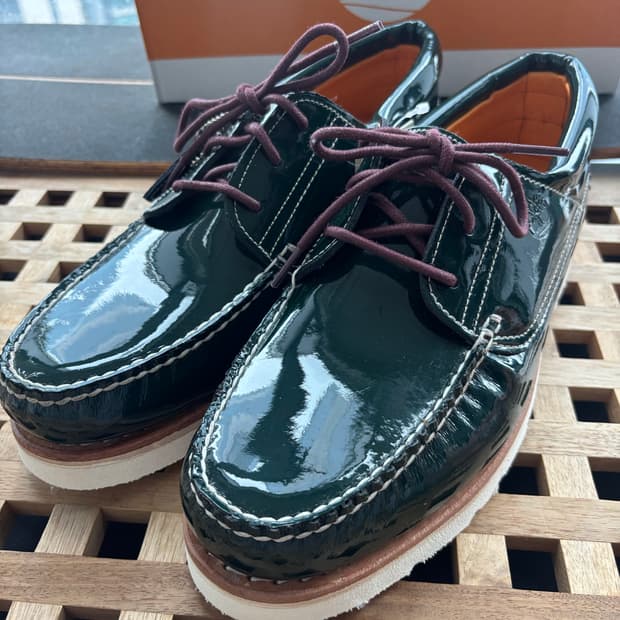 팀버랜드 카시나 3아이 보트슈즈 다크 그린