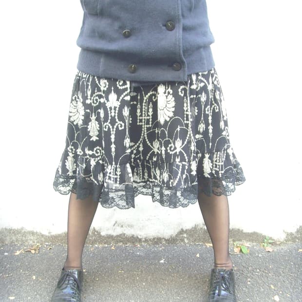 Jpn vintage midi skirt 