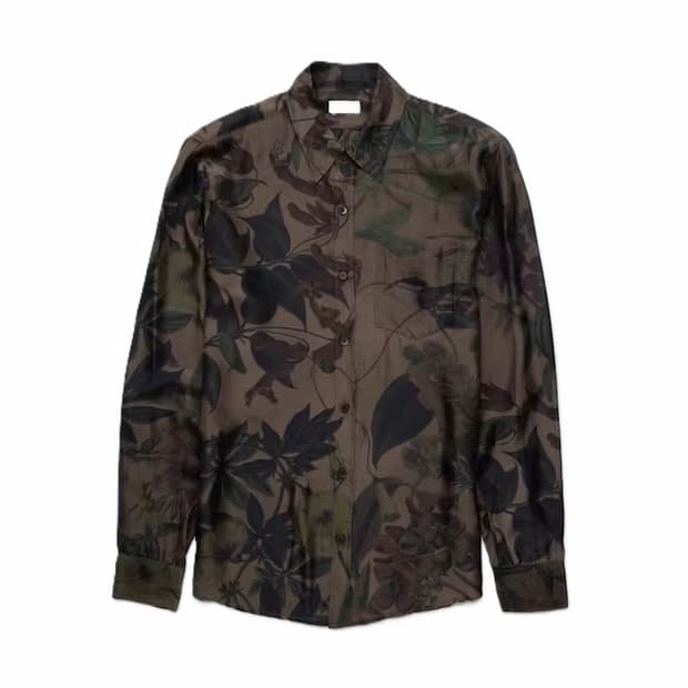 Dries Van Noten flower silk shirts