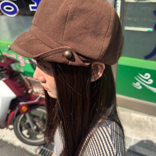 브라운 뉴스보이캡