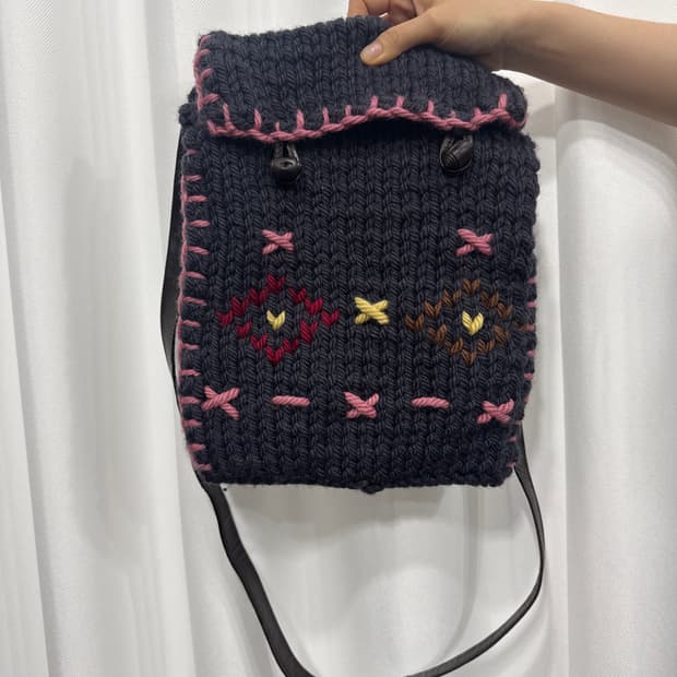 knit design crossbag