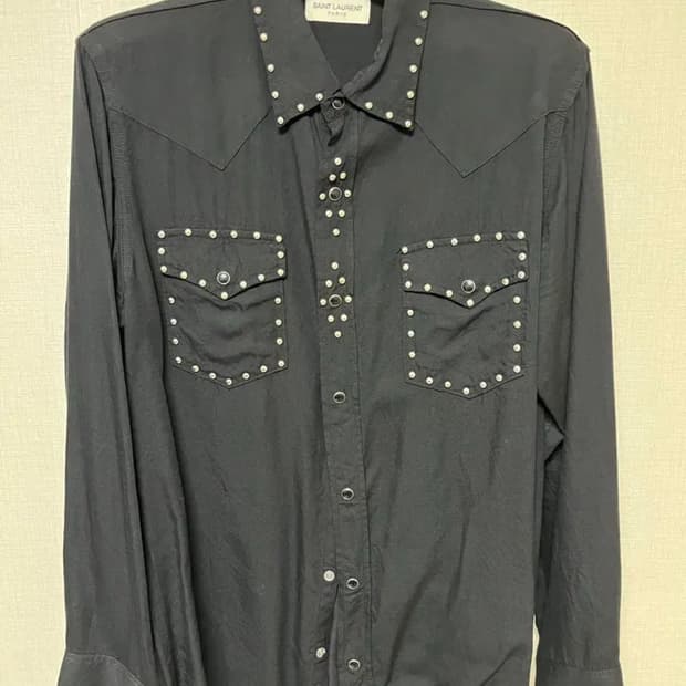 Saint laurent 15ss 웨스턴 스터드 셔츠