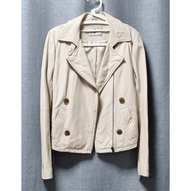 르샵 양가죽 크롭 라이더자켓(S)