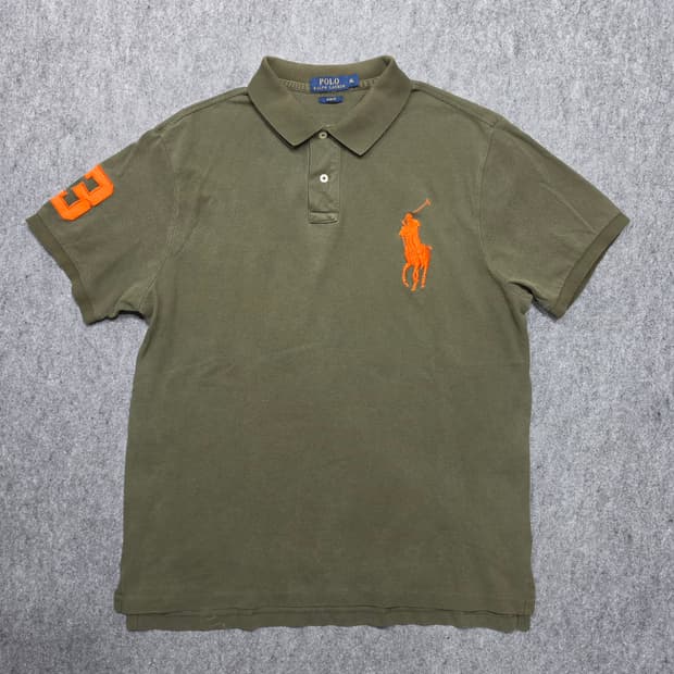 폴로 랄프로렌 빅포니 슬림핏 Pk 카라 반팔티 XL