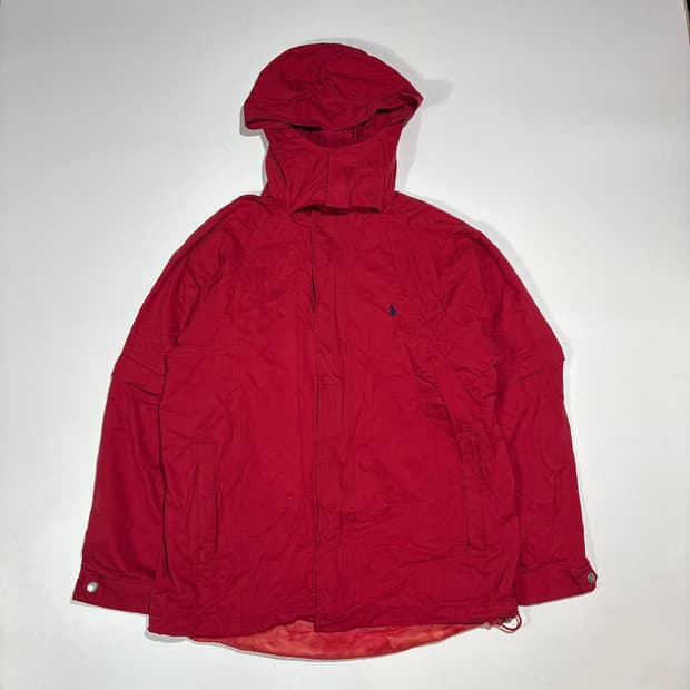 폴로 랄츠로렌 레드 바람막이 자켓