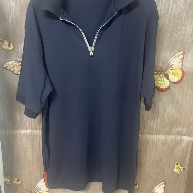 90s 프라다 스포츠 반팔집업  L