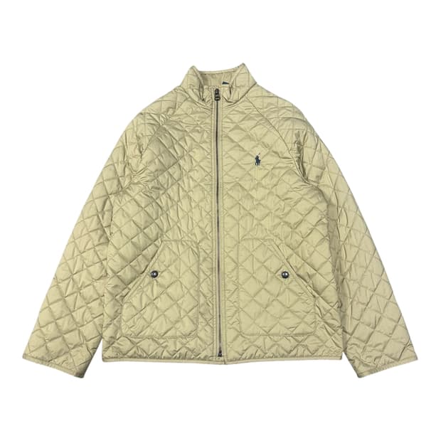 ✨ (바배) 폴로 랄프로렌 베이직 퀄팅 집업 자켓 (14-16)