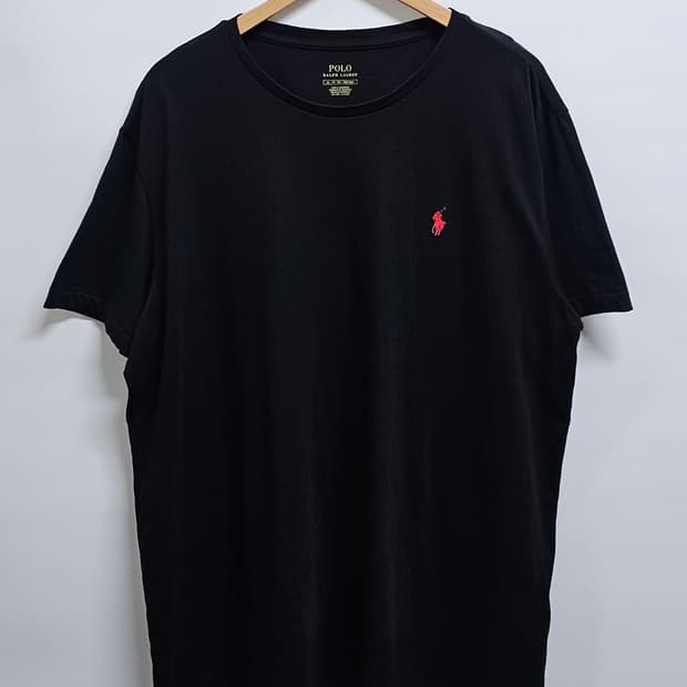 폴로랄프로렌 블랙 반팔티셔츠 XL