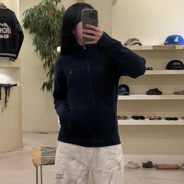 폴로 랄프로렌 포니 니트 쿼터 집업 U362