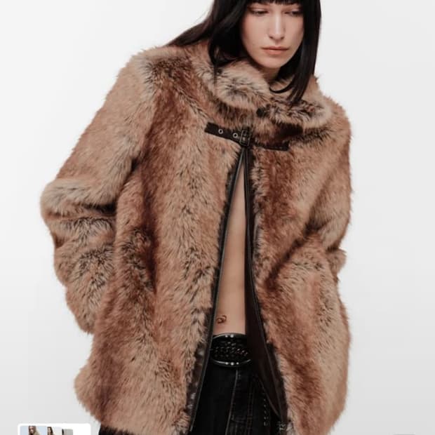 2000아카이브 퍼자켓 브라운