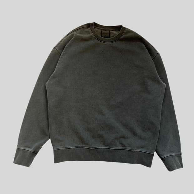 [M]소버먼트 980G 피그먼트 다잉 오버핏 스웻셔츠