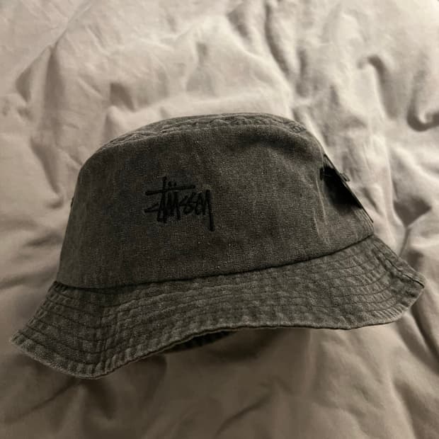 스투시 버킷햇 벙거지 워싱 그레이 새제품